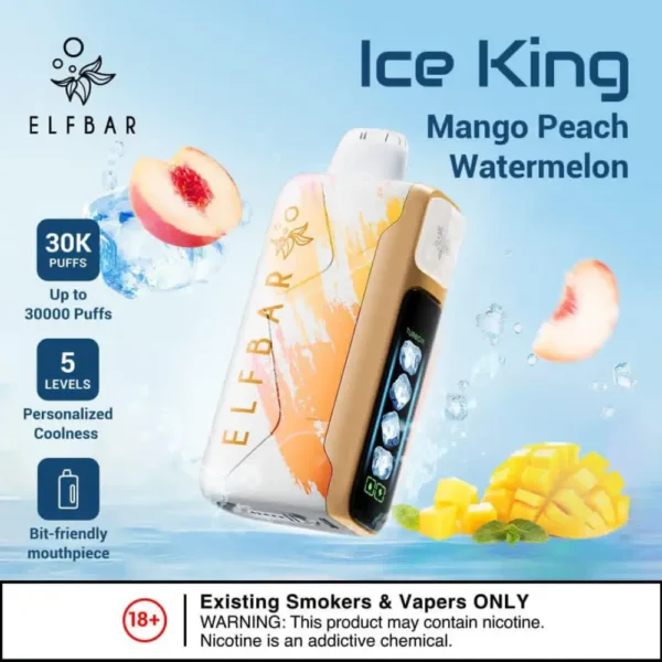 ELFBAR Ice King Mango Peach Watermelon 30000 Puffs