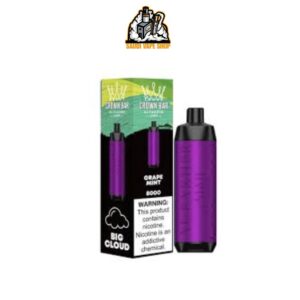 Al fakher Crown Bar 8000 Puffs Grape Mint