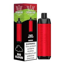 Al fakher Crown Bar 8000 Puffs Two Apple