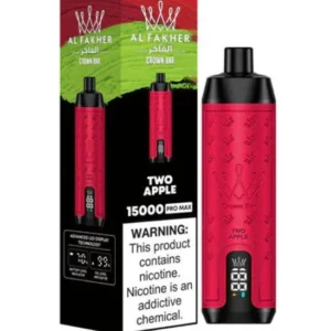 Al Fakher Crown Bar 15000 Puffs Two apple